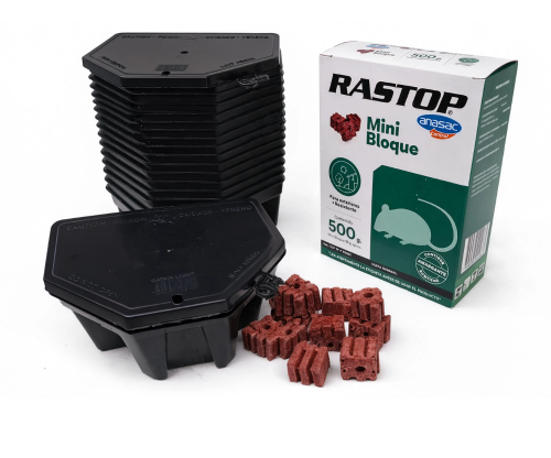 Ratox Pack Exteriores: 12 Cajas Ratox Light + 50 Bloques Veneno – Mercadoplaga